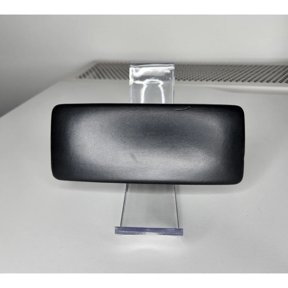 Versace Sunglasses Case Hard Shell Large Black Felt Lined Storage Travel Carrier